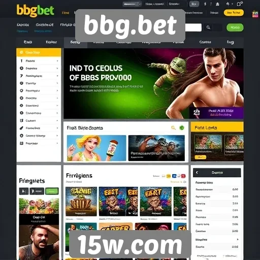 Análise da interface do usuário do site bbg.bet