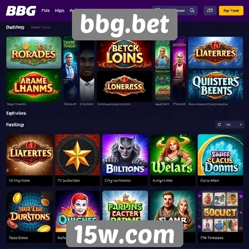 Plataforma de cassino online BBG.bet tem jogos variados