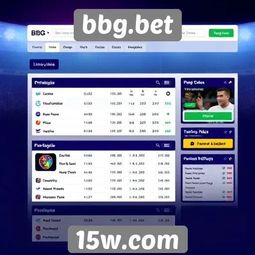 Interface do usuário no site BBG.bet